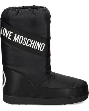 Love Moschino ハート スノーブーツ - ブラック