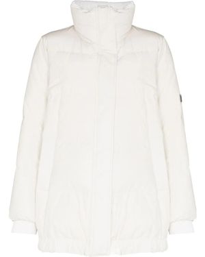 Brunello Cucinelli Rhinestone-Embellished Padded Jacket - White