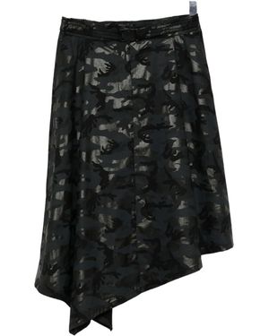 Juun.J Gonna Asimmetrica Camouflage - Nero