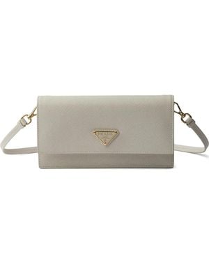 Prada Saffiano Leather Mini-Bag - Grey