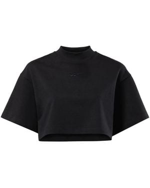 Reebok Vector クロップド Tシャツ - ブラック