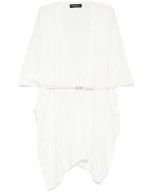 Fabiana Filippi Belted Cardi-Coat - White