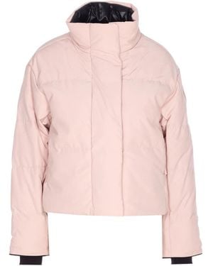 Canada Goose Grandview Cropped Quilted Arctic-Tech Jacket - Pink