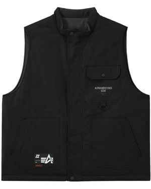 Izzue Quilted Gilet - Black