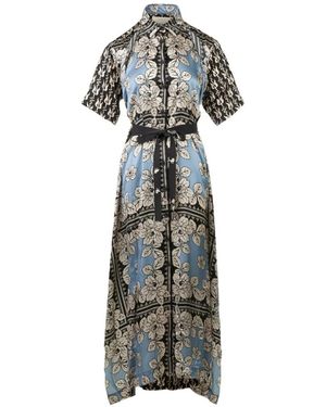 Biyan Printed Dress - Blue