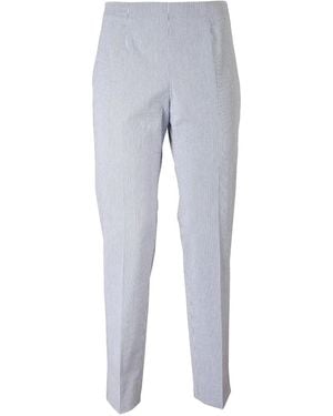 Berwich Striped Trousers - Grey