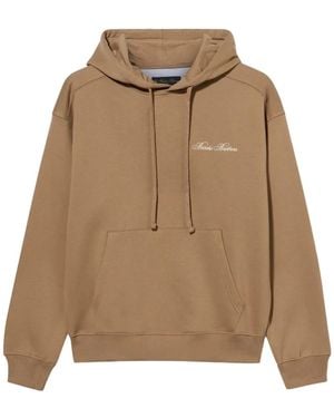 Brooks Brothers Embroidered-Logo Cotton Hoodie - Natural