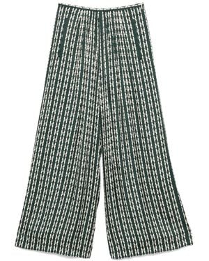 Forte Forte Hose mit geometrischem Print - Grün