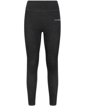 Philipp Plein Logo-Lettering Leggings - Black