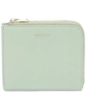 Jil Sander Logo-Debossed Leather Wallet - Green