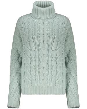 Herno Maglione A Collo Alto - Blu