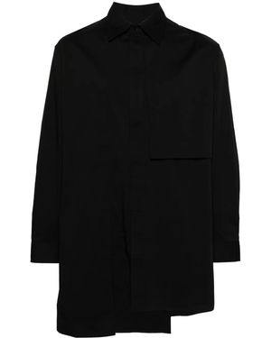 Y-3 Layered Poplin Shirt - Black