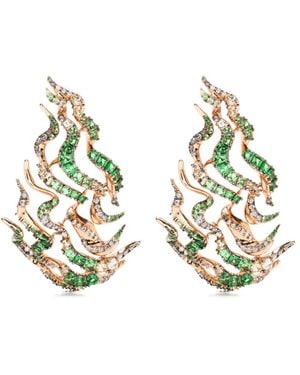 Bibi Van Der Velden 18Kt Rose Smoke Haze Multi-Stone Earrings - Metallic