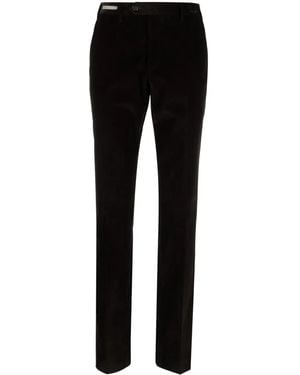 Corneliani Corduroy Straight-Leg Trousers - Black