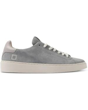 Date Levante Suede Lace-Up Trainers - White