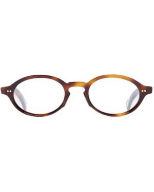 Cutler and Gross Gr13 Brille Mit Rundem Gestell - Schwarz