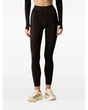 adidas Optime Primelift Snake-Motif Leggings - Black