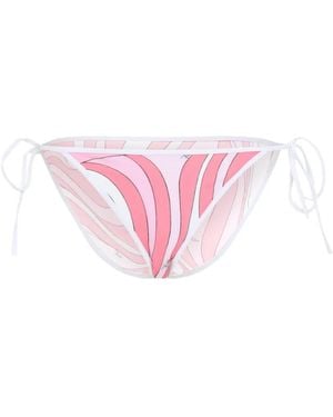PUCCI Marmo-Print Tie-Side Bikini Bottoms - Pink