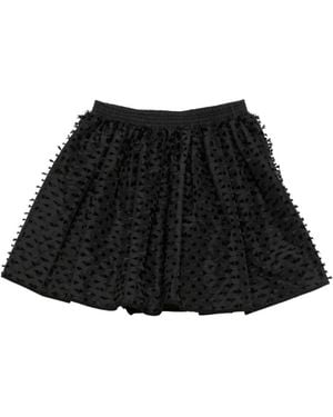 Cecilie Bahnsen Fiamma Fil-Coupé Skirt - Black
