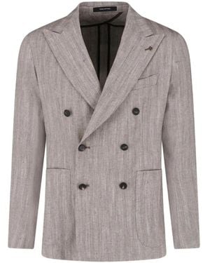 Tagliatore Double-Breasted Blazer - Grey