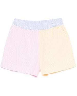 MC2 Saint Barth Short Meave À Rayures - Pink