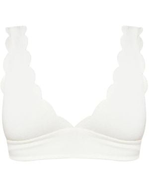 Marysia Swim Wide Santa Clara Bikini Top - White