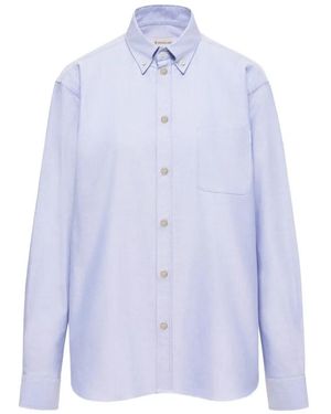 Moncler Button-Down Chest-Pocket Shirt - Blue