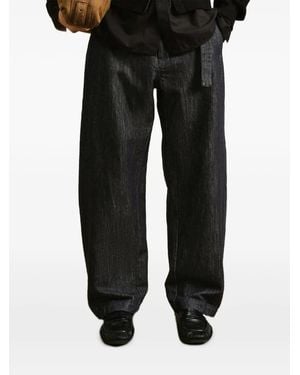 CROQUIS Pantalon Ample À Taille Ceinturée - Black
