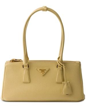 Prada Galleria Medium Saffiano Leather Bag - Metallic