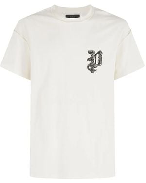 Purple Brand Textured T-Shirt - White