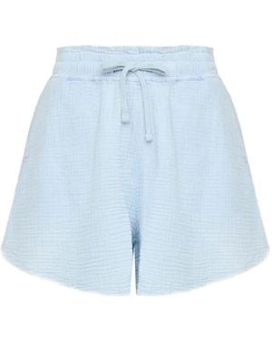 Dirty Laundry Elastic-Waistband Shorts - Blue