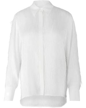 Peserico Fringe-Embellishment Shirt - White
