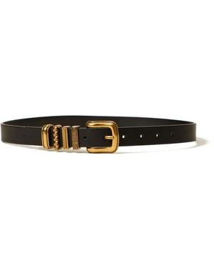 Twinset Buckle Belt - White