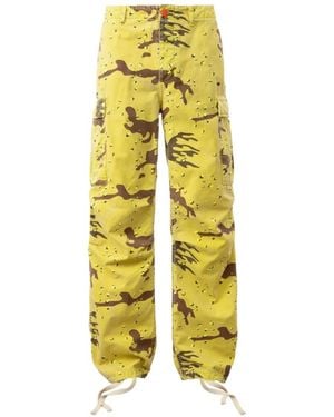 HELLSTAR Pantalones Cargo Fatigue - Amarillo