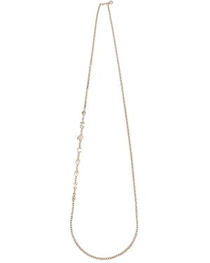 McQueen Collana A Catena Con Logo - Bianco