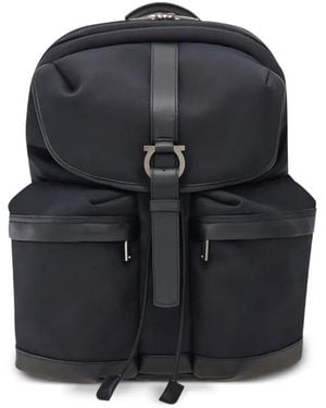 Ferragamo Canvas Backpack - Black