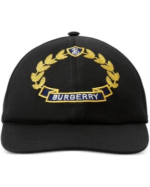 Burberry Oak Leaf Crest キャップ - ブラック