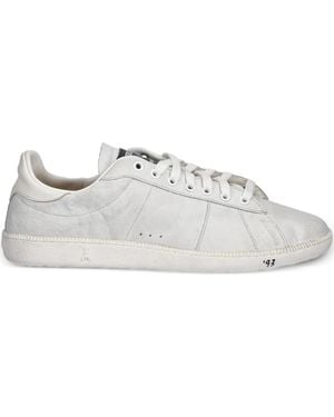 Patrizia Pepe Leather Lace-Up Trainers - White