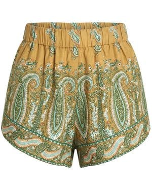 BOTEH Paisley-Print Shorts - White