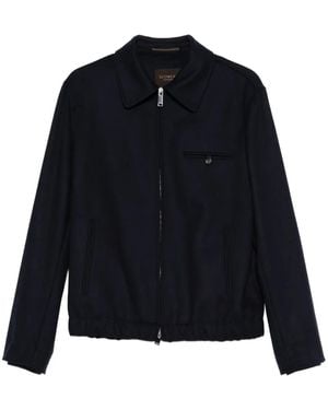 Incotex Zip-Up Jacket - Blue