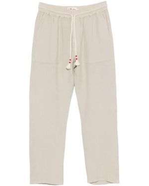 MC2 Saint Barth Drawstring-Waist Linen Trousers - White