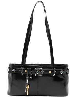 Osoi バックルディテール ショルダーバッグ ショルダーバッグ バッグ 「OSOI」PECAN BROT GRAY レディース