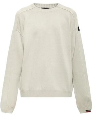 Moncler Ribbed-Knit Wool Jumper - White