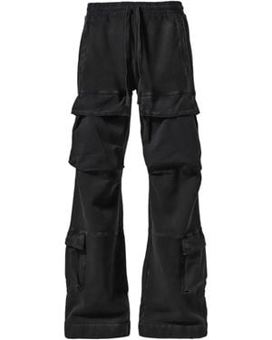 Entire studios Cotton Cargo Trousers - Black