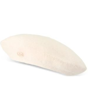 Maison Michel Irma Logo-Embellished Beret - Natural