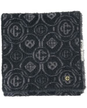 CASABLANCA Sciarpa Con Monogramma - Nero