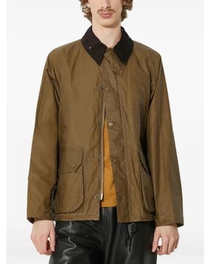 Barbour Giacca Con Colletto A Coste - Marrone