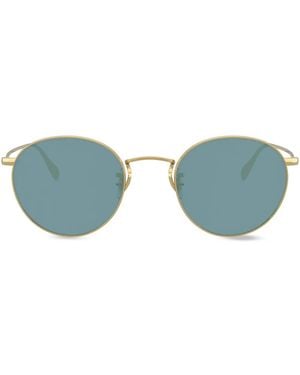 Oliver Peoples ラウンドフレーム サングラス - ブルー