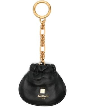 Balmain Chain Pouch Keyring - Black