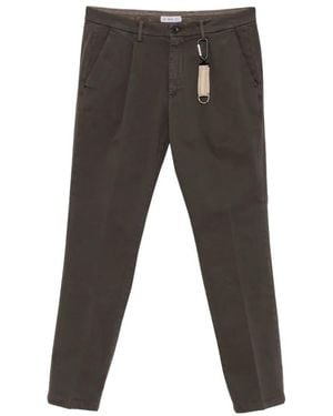 Manuel Ritz Pleated Trousers - Grey